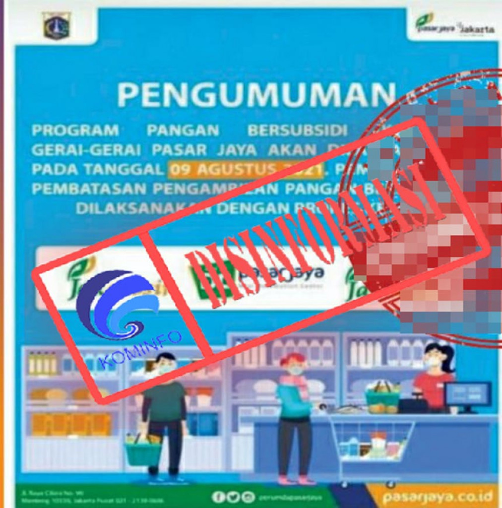 [DISINFORMASI] Pendistribusian Program Pangan Bersubsidi pada 9 Agustus 2021